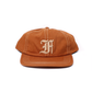 FELCO NEW SHAPE STONE WASHED TWILL BB CAP W/OLD FONT "F" FELT WAPPEN