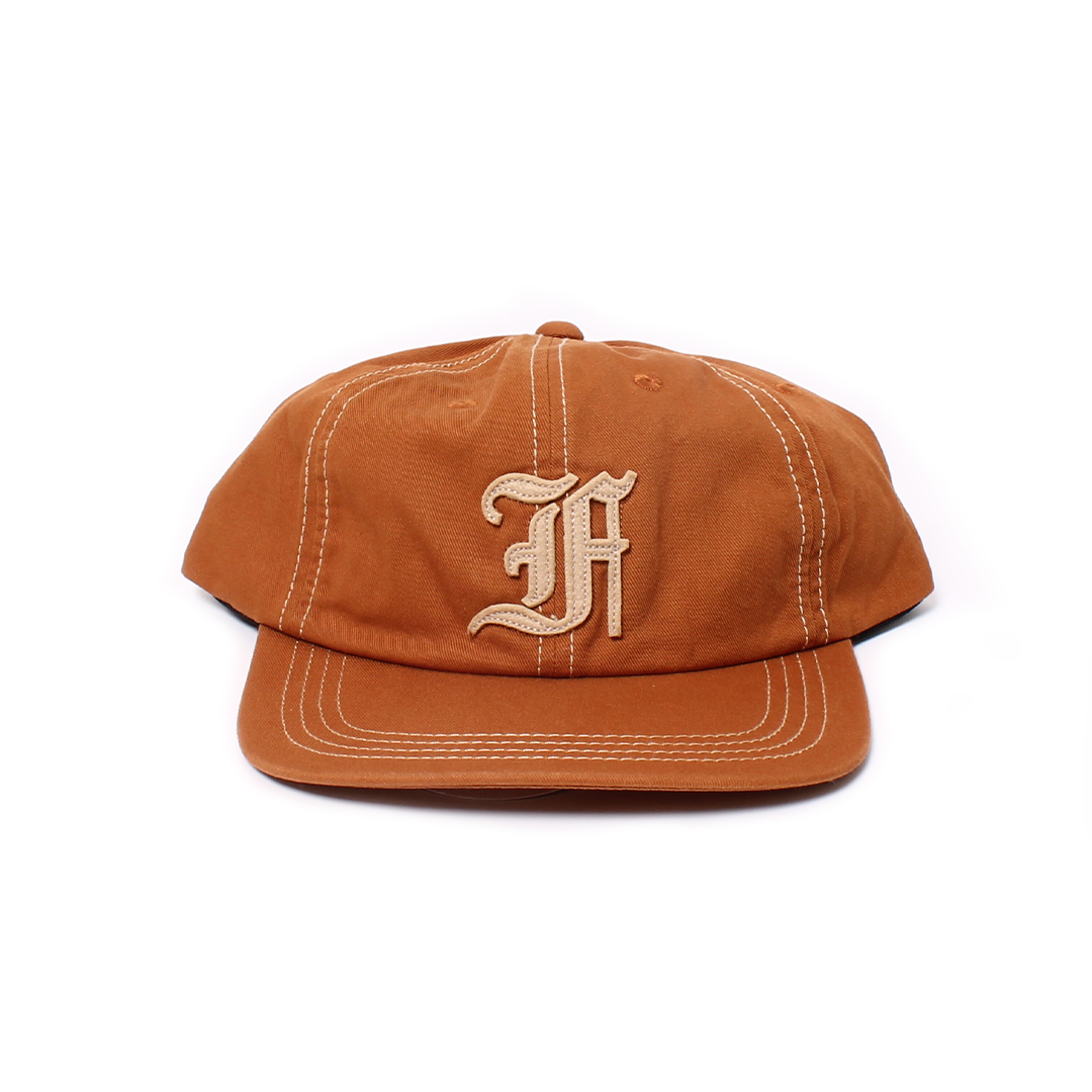 FELCO NEW SHAPE STONE WASHED TWILL BB CAP W/OLD FONT "F" FELT WAPPEN