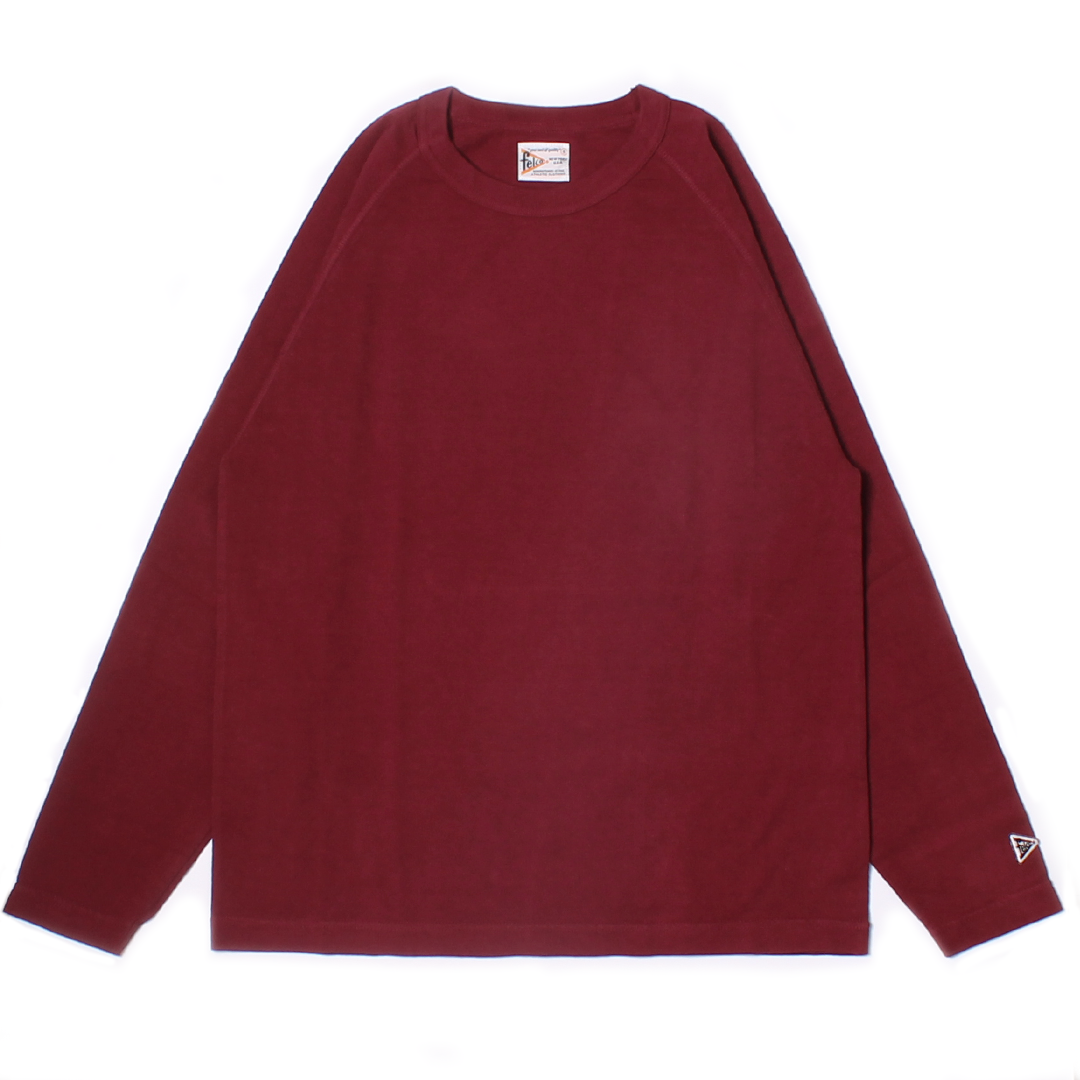 FELCO L/S RAGLAN BINDER NECK CREW-T 7oz 16SINGLE RUFFY JERSEY - 11 COLORS