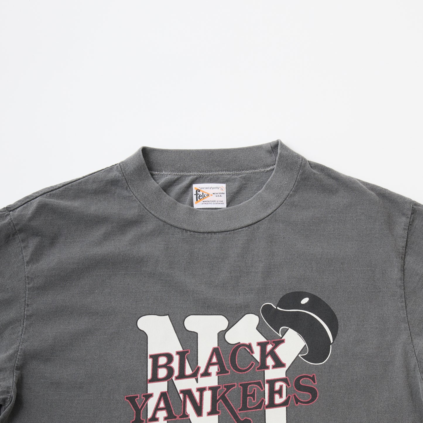 FELCO S/S HI-CREW 5oz 30SINGLE CALIFORNIA JERSEY – NEW YORK BLACK YANKEES PRINT2
