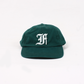 FELCO NEW SHAPE STONE WASHED TWILL BB CAP W/OLD FONT "F" FELT WAPPEN