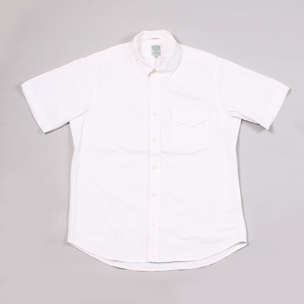 KEATON CHASE USA S/S CLASSIC FIT FULL OPEN BD SHIRT - PREMIUM OXFORD