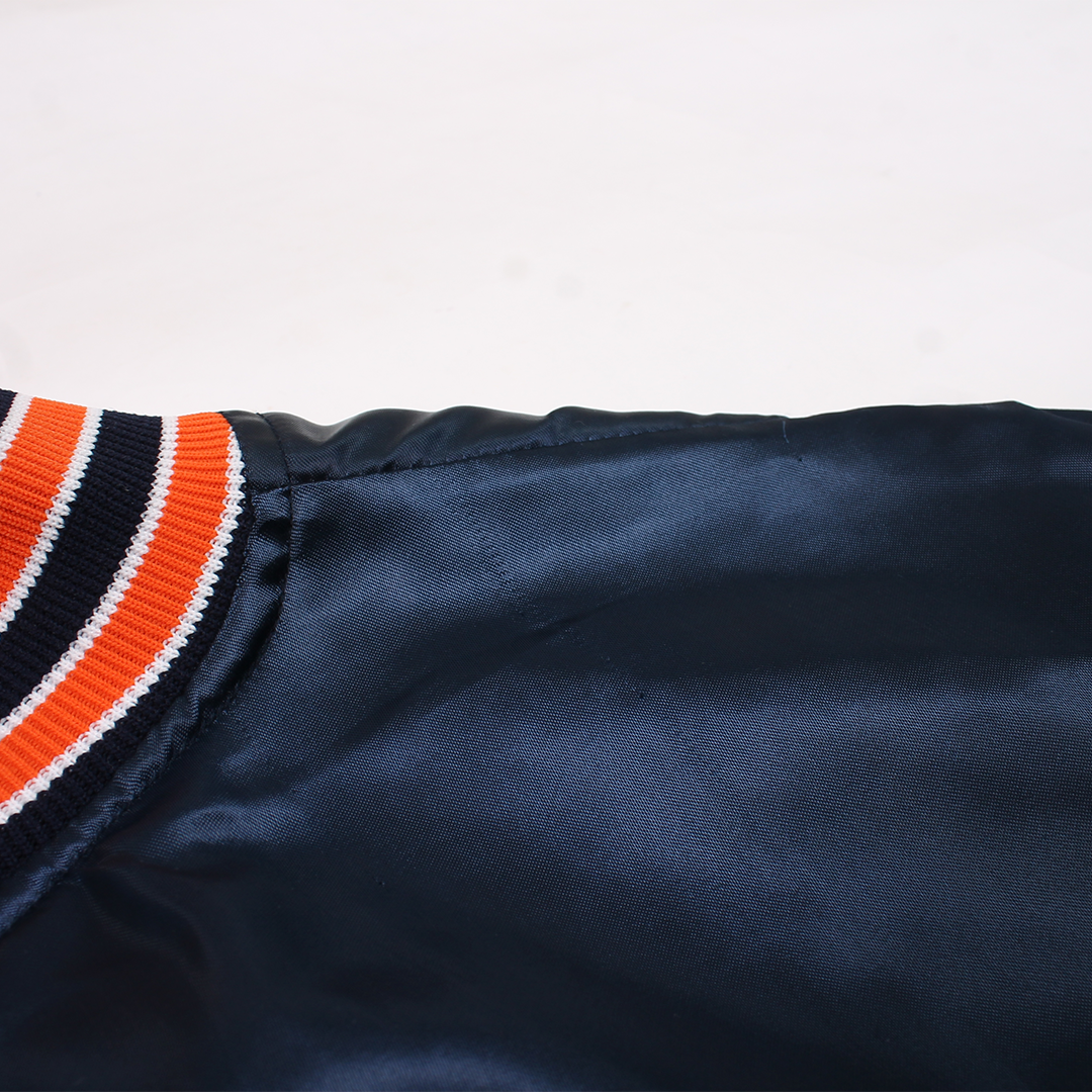 FELCO VINTAGE SATIN STADIUM JACKET - DETROIT TIGERS