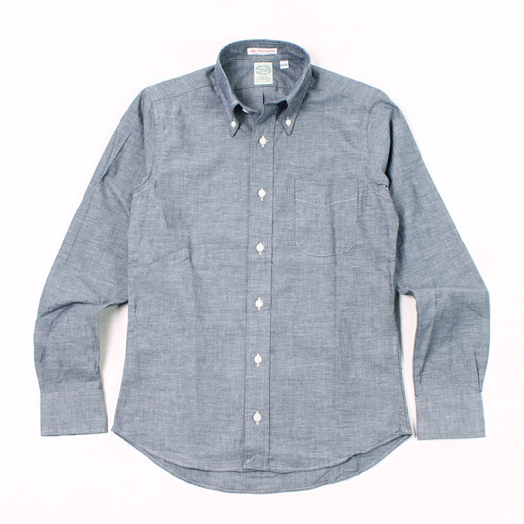 KEATON CHASE USA L/S STANDARD BD CHAMBRAY SHIRT LIGHT LINING - KCU-17