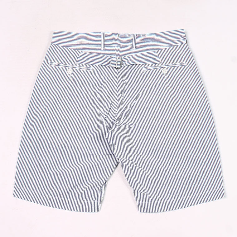 KEATON CHASE USA BERMUDA SHORT W/BUCKLE BACK SUPIMA SEERSUCKER - KCU-185