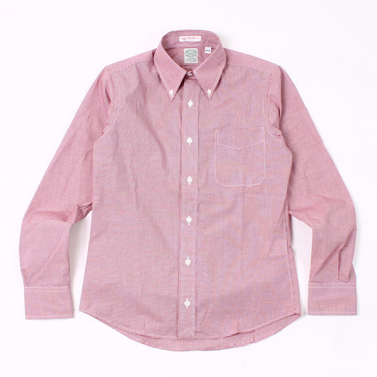 KEATON CHASE USA L/S STANDARD BD MICRO GINGHAM SHIRT LIGHT LINING - KCU-208