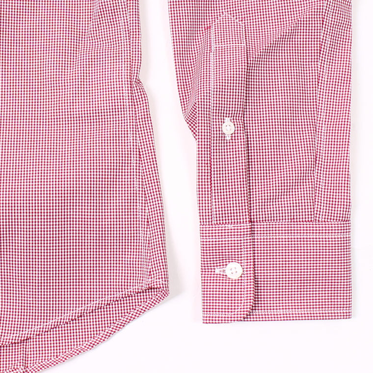 KEATON CHASE USA L/S STANDARD BD MICRO GINGHAM SHIRT LIGHT LINING - KCU-208