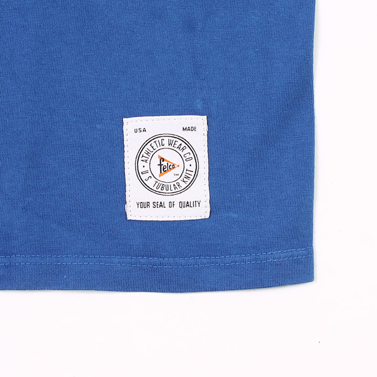 FELCO SS CREW NECK POCKET-T 18 SINGLE US TUBULAR JERSEY MADE IN USA