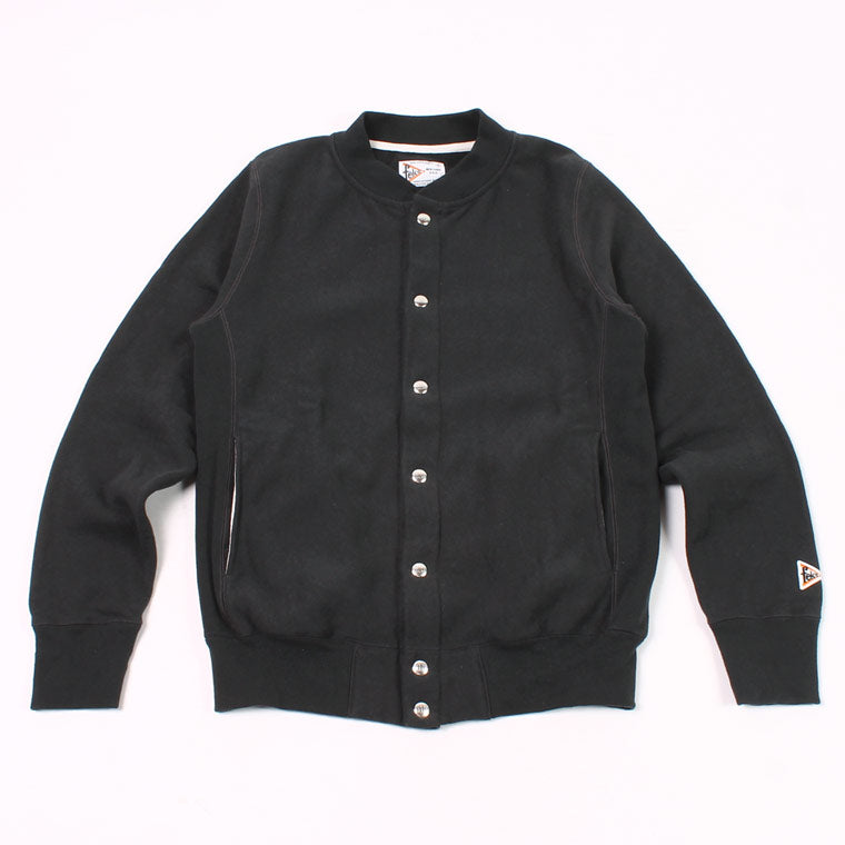FELCO BASEBALL NECK SNAP BUTTON JACKET INVERSE WEAVE 16oz HEAVY WEIGHT TERRY - 3 Colors - FELC-279