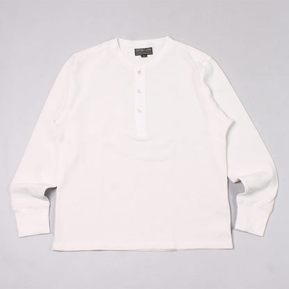 EMPIRE & SONS L/S HENLEY NECK-T HALF CARDIGAN STITCH - 2 COLORS - EMSO-118