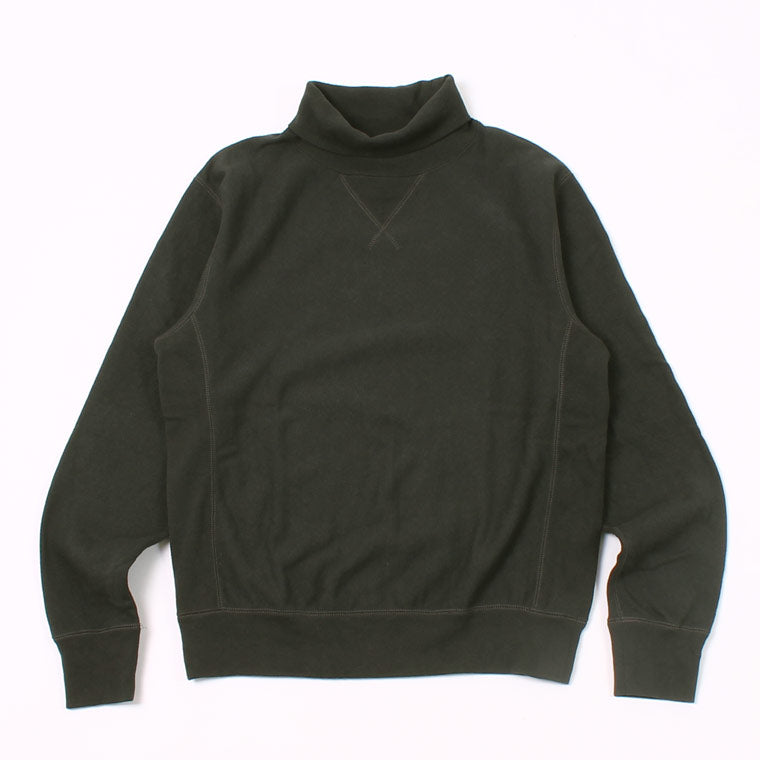 FELCO 12oz FRENCH TERRY L/S INVERSE WEAVE  V GUSSET TURTLE NECK - 5 COLORS