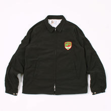 画像をギャラリービューアに読み込む, FELCO RAGLAN COACH FULL ZIP JACKET WATER PROOF NYLON W.VINTAGE WAPPEN - BLACK - FELC-375
