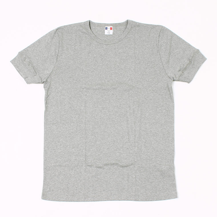 BANDOL SS 1 x 1 RIB COTTON MILITARY CREW TEE