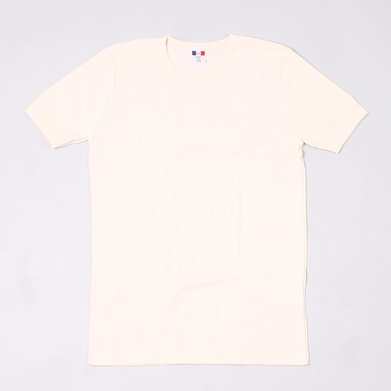 BANDOL SS 1 x 1 RIB COTTON MILITARY CREW TEE