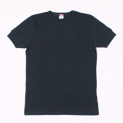 BANDOL SS 1 x 1 RIB COTTON MILITARY CREW TEE