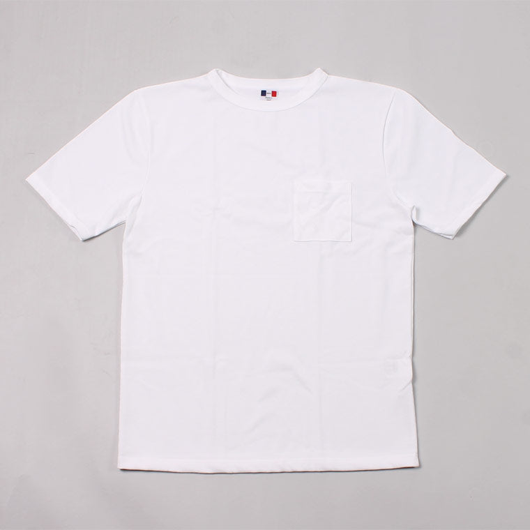 BANDOL SS PIQUE CREW TEE W.POCKET