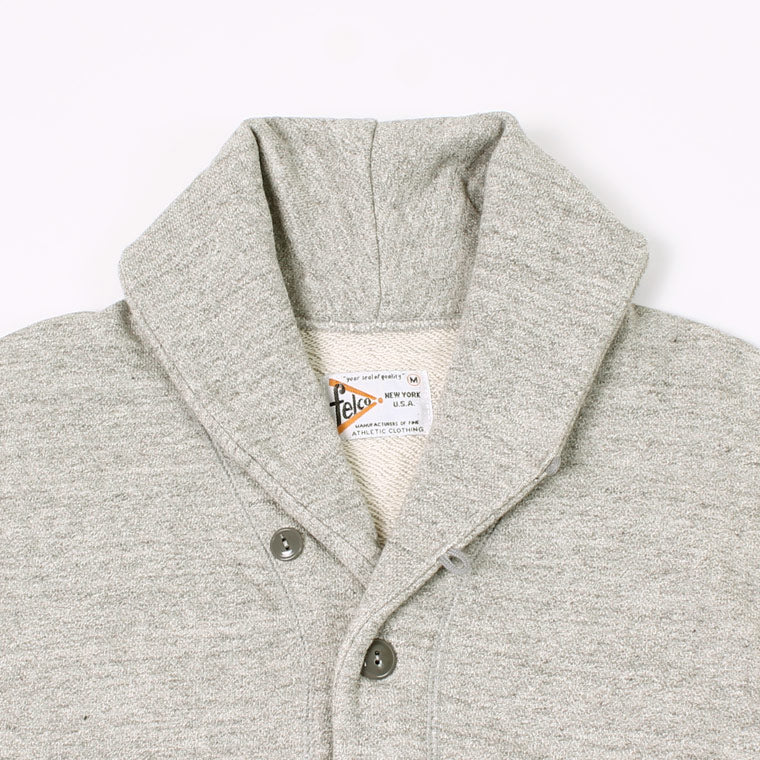 FELCO 16oz TERRY SHAWL COLLAR CARDIGAN - 6 COLORS