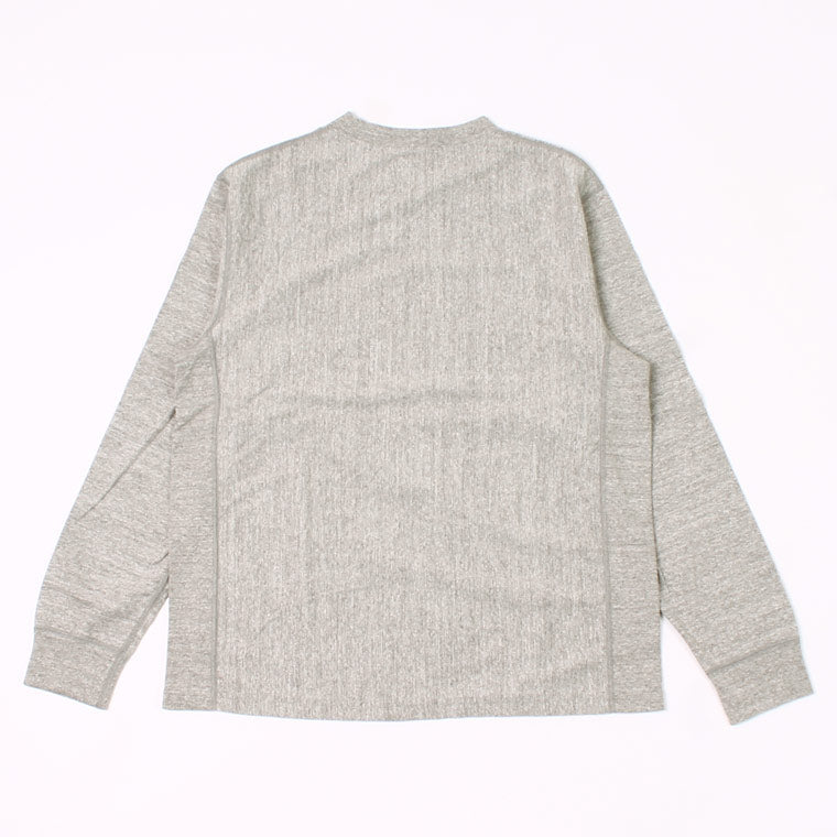 FELCO L/S INVERSE WEAVE CREW NECK POCKET T 7oz 18 SINGLE JERSEY ALL FLATSEAMA