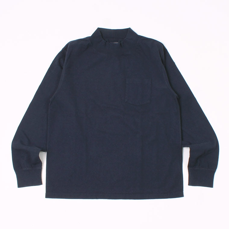 FELCO L/S MOCK NECK POCKET T 7oz 18 SINGLE JERSEY