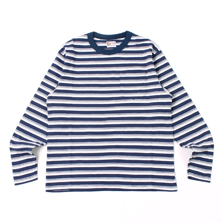 FELCO L/S BINDER NECK CREW STRIPE POCKET T AMERICAN DRY JERSEY STRIPE2