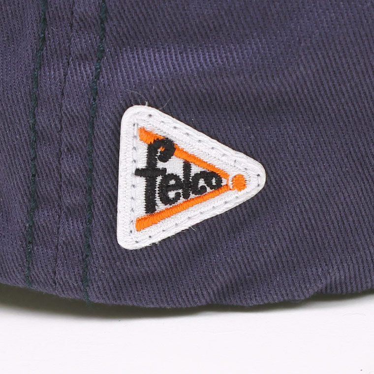 FELCO NEW SHAPE STONE WASHED TWILL BB CAP W/OLD FONT "F" FELT WAPPEN