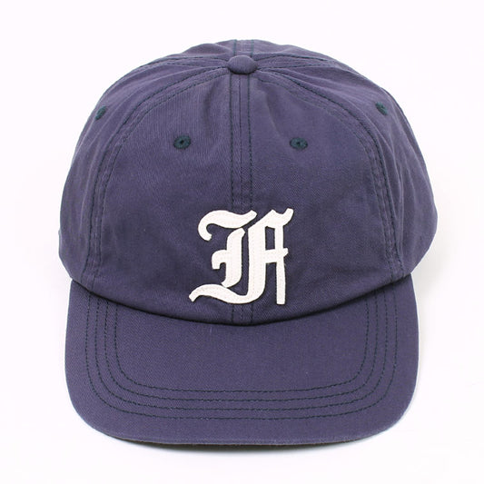 FELCO NEW SHAPE STONE WASHED TWILL BB CAP W/OLD FONT "F" FELT WAPPEN