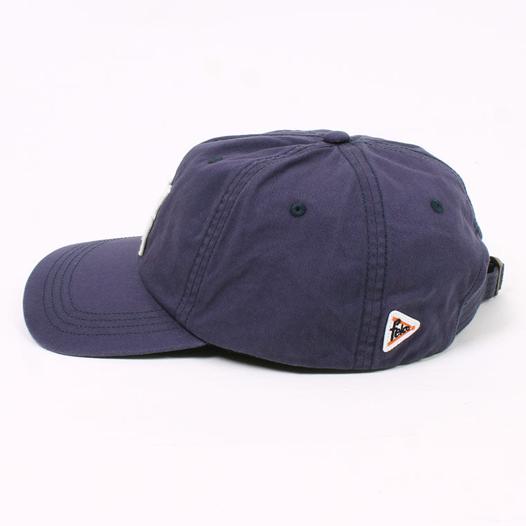 FELCO NEW SHAPE STONE WASHED TWILL BB CAP W/OLD FONT "F" FELT WAPPEN