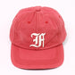 FELCO NEW SHAPE STONE WASHED TWILL BB CAP W/OLD FONT "F" FELT WAPPEN