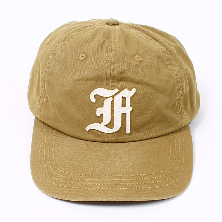 FELCO NEW SHAPE STONE WASHED TWILL BB CAP W/OLD FONT "F" FELT WAPPEN