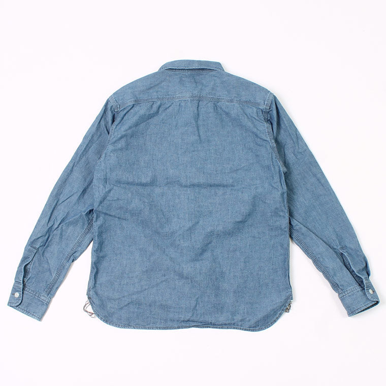 EMPIRE & SONS(エンパイアーアンドサンズ) L/S WORK SHIRT 6oz AMERICAN SELVAGE CHAMBRAY BALL BIO WASH