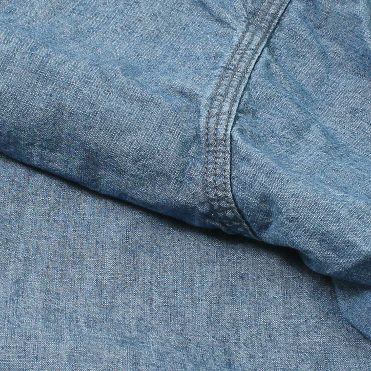 EMPIRE & SONS(エンパイアーアンドサンズ) L/S WORK SHIRT 6oz AMERICAN SELVAGE CHAMBRAY BALL BIO WASH